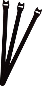 Opaska kablowa na rzepy do wiązania element z pętelkami i haczykami (D x S) 250 mm x 13 mm czarny FASTECH® E1-3-330-B100 1 szt.