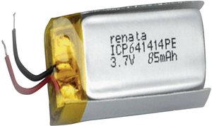 Akumulator specjalny Renata 100694, LiPo, 85 mAh, 3.7 V, 1 szt.