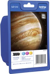 Brother atrament LC-1240 tusz oryginalny Combi-Pack Cyjan, Magenta, Żółty LC1240RBWBPDR