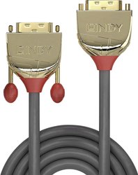 Przedłużacz DVI LINDY LINDY 2m DVI-D Dual Link m/f Gold Line 36212, pozłacane styki, 2.00 m