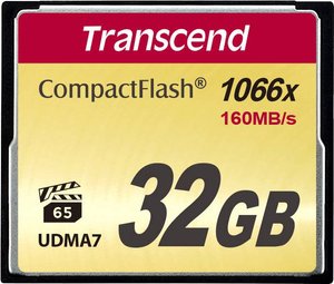 Karta pamięci CF Transcend TS32GCF1000, 32 GB, 160 MB/s / 120 MB/s
