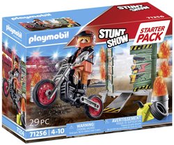 Pakiet startowy motocykl pokazowy ze ścianą ognia Playmobil 71256 1 szt.