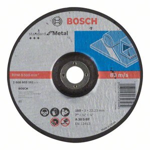 Tarcza tnąca wygięta Bosch Accessories 2608603161 2608603161 180 mm 1 szt.