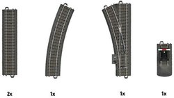 H0 Marklin C (z podłożem) 24900 Elementy uzupełniające - zestaw  C1