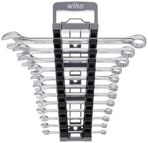 Zestaw kluczy płasko-oczkowych Wiha 13-cz. z uchwytem I zestaw kluczy Zestaw kluczy płasko oczkowych Wiha  45321 6 - 22 mm