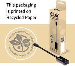 Przejściówka, adapter DisplayPort club3D CAC-1180 CAC-1180, [1x złącze męskie DisplayPort - 1x złącze żeńskie HDMI]