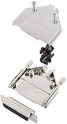 Zestaw listew żeńskich D-Sub TRU COMPONENTS TCDTPKM25DBSK 7709396, rzędy: 2, styki: 25, 180 °, 1 szt.