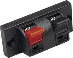 Terminal głośnikowy zaciskowy BKL Electronic 205025, 55x24 mm, 2-pin