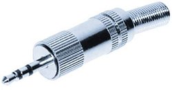 Złącze męskie jack 2,5 mm TRU COMPONENTS 1559803, CuZn, niklowany, złącze męskie proste, 1 szt.