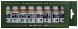 Zestaw koloryzujący, kolor twarzy i skóry, 8x 17ml Farba tonowa Vallejo 770124 70124, 8 szt.