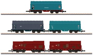 Z Zestaw 5 wagonów towarowych, SNCB Wagon towarowy Märklin 86358 Z