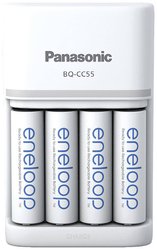 Ładowarka do akumulatorów Panasonic Smart & Quick BQ-CC55 +4x eneloop AA NiMH