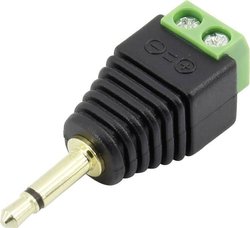 Złącze jack 3,5 mm, męskie, proste, ilość biegunów: 2 Mono czarny 93013c1115 1 szt.