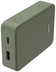 Zasilacz „Color 10”, 10000mAh, 2 wyjścia: USB-C, USB-A, zielony Powerbank Hama  10000 mAh Fast Charge LiPo
