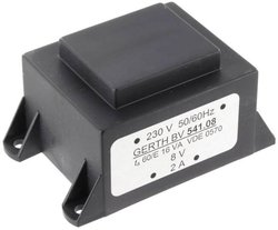 Transformator do PCB, z kołnierzem EI 54/18,8  Gerth PTA542401 230 V N/A N/A 16 VA