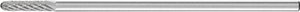 Frez z węglika wolframu, cylindryczny 3x13 mm, trzpień ø 3 mm, 3 zęby PLUS do uniwersalnych zastosowań Frez PFERD WRC 0313/3 Z3 PLUS GL 75 21205187, 3 mm x 75 mm , 1 szt.