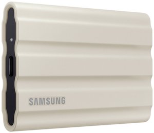 Samsung Portable T7 Shield 1 TB Dysk zewnętrzny SSD USB 3.2 Gen 2 beżowy PC/Mac MU-PE1T0K/EU