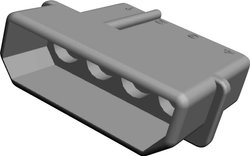 Obudowa złącza pin żeńskiego na kabel TE Connectivity 1-480426-0 1-480426-0, wire-to-board, piny: 4, 1 szt.