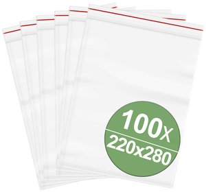 Woreczek strunowy bez paska opisowego Quadrios 23SA064 (S x W) 220 mm x 280 mm przeźroczysty polietylen