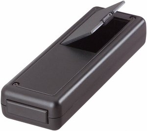 Obudowa ręczna, Strapubox 6094, gniazdo baterii 9 V, ABS, 135 x 44 x 24 mm, czarna