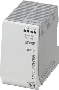 Zasilacz na szynę DIN Phoenix Contact UNO-PS/1AC/12DC/100W 2902997  12 V/DC 8.3 A 100 W Ilość wyjść:1 x