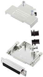 Zestaw listew żeńskich D-Sub TRU COMPONENTS TCD45ZK25HDS44K 7709820, rzędy: 3, styki: 44, 45 °, 1 szt.