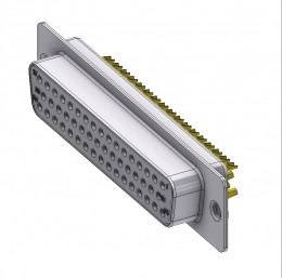 Złącze żeńskie D-Sub Deltron Connectors DTS50SZ/2, rzędy: 2, styki: 50, 180 °, 1 szt.