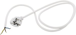 Połączenie styku ochronnego do. H05VV-F3G1,00, 2,5M kabel HAWA 1008289, 2.50 m, biały