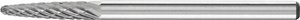 Frez z węglika wolframu, okrągły łuk 6x13 mm, trzpień ø 3 mm, 3 zęby PLUS do uniwersalnych zastosowań Frez PFERD RBF 0313/3 Z3 PLUS 21218133, 3 mm x 43 mm , 1 szt.