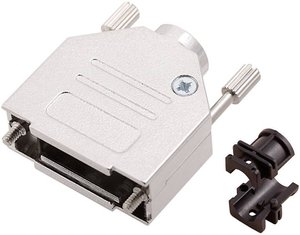 Obudowa złącza D-SUB encitech DTZK15-NM-K 6560-0165-02, odlew cynkowy, 180 °, 1 szt.