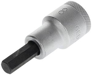 Zestaw wkrętaków w 19 8 - GEDORE 1/2'', wewnętrzny 8-kątny 6 mm Nasadka trzpieniowa 8 mm Gedore IN 19 8 6153580  1 szt.