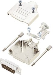 Zestaw listew męskich D-Sub TRU COMPONENTS TCMHDM15DMPK 7708868, rzędy: 2, styki: 15, 180 °, 1 szt.