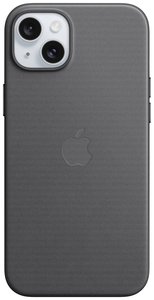 Apple Finewoven Case Futerał backcase Apple iPhone 15 czarny Ładowarka indukcyjna, Odporny na wstrząsy