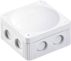 Skrzynka przyłączeniowa Wiska COMBI 308/5, IP66/IP67, (D x S x W) 85 x 85 x 51 mm, szaro-biały (ral 7035), 1 szt.