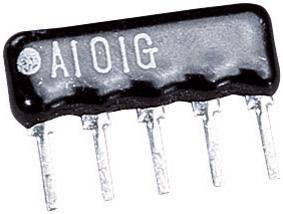 Drabinka rezystancyjna 100 kΩ radialny THD SIP-4+1 0.125 W 1 szt.