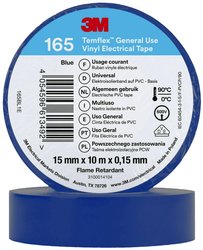 Taśma izolacyjna 3M Temflex™ 165 165BL1E Temflex™ 165 (D x S) 10 m x 15 mm 10 m 1 szt.