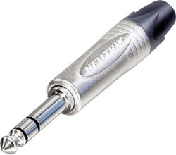 Złącze męskie jack 6,35 mm NP3X Neutrik NP3X złącze męskie proste Ilość styków: 3 stereo srebrny 1 szt.