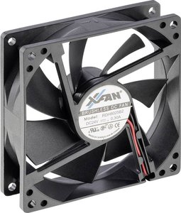 Wentylator osiowy X-Fan RDH8025B2, 24 V/DC, 61.2 m³/h, (D x S x W) 80 x 80 x 25 mm