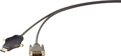 kabel Cable-Sharing Renkforce RF-3909366, [1x złącze męskie DVI 24+1-pin - 3x złącze męskie Mini DisplayPort, złącze męskie DisplayPort, złącze męskie USB-C 3.2 (USB 3.1)]