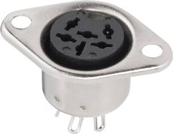 Złącze męskie okrągłe DIN 0208095 BKL Electronic 0208095 złącze żeńskie z kołnierzem, wyjście proste Ilość styków: 7  srebrny 1 szt.