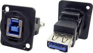 Adapter XLR gniazdo USB 3.0 B na gniazdo USB 3.0 A. Cliff CP30206N, 1 szt.