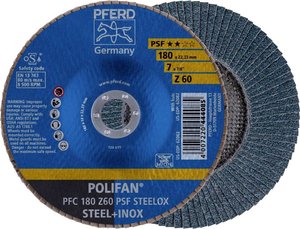 Tarcza lamelkowa PFERD PFC 180 Z 60 PSF STEELOX 67766185 Średnica 180 mm 10 szt.