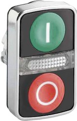 Przycisk podwójny z lampką sygnalizacyjną Schneider Electric ZB4BW7A3741, ziel./czer.