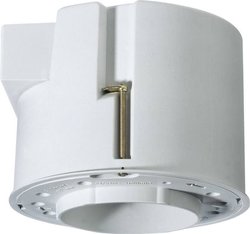 Obudowa Instalacyjna niskiego napięcia do halogenu wpuszczanego downlight Puszka instalacyjna, 120 mm x 90 mm, Trudnopalna do 850 °C, Ø 75 mm