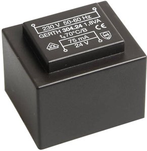 Transformator do PCB, EI 30/15,5   Gerth PT302401 230 V N/A N/A 1.8 VA