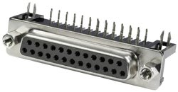 Listwa żeńska D-Sub Connfly DS1037-25FNAKT74-0CC, rzędy: 2, styki: 25, 1 szt.