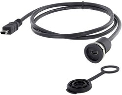 Złącze męskie USB encitech 1310-1011-02, USB Mini-B, 1.00 m, 1 szt.