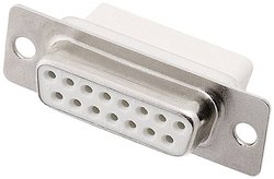 Listwa żeńska D-Sub encitech DBC15-SS-W 2108-0190-12, rzędy: 2, styki: 15, 180 °, 1 szt.