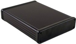 Obudowa uniwersalna Hammond Electronics 1455U2202BK, (D x S x W) 220 x 191 x 66 mm, aluminium, 1 szt.