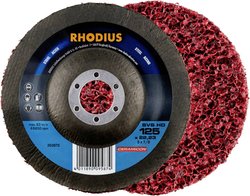 RHODIUS SVS HD włóknina czyszcząca 125 x 22,23 mm stalowa wygięta Rhodius 211317 Średnica 125 mm 3 szt.